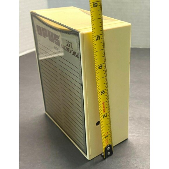 Vintage 80s Opus Floppy Micro Disk Plastic Storage Case Holds 10 3.5" Inch - Picture 9 of 11